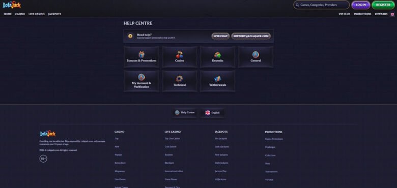 Lolajack casino login in United Kingdom